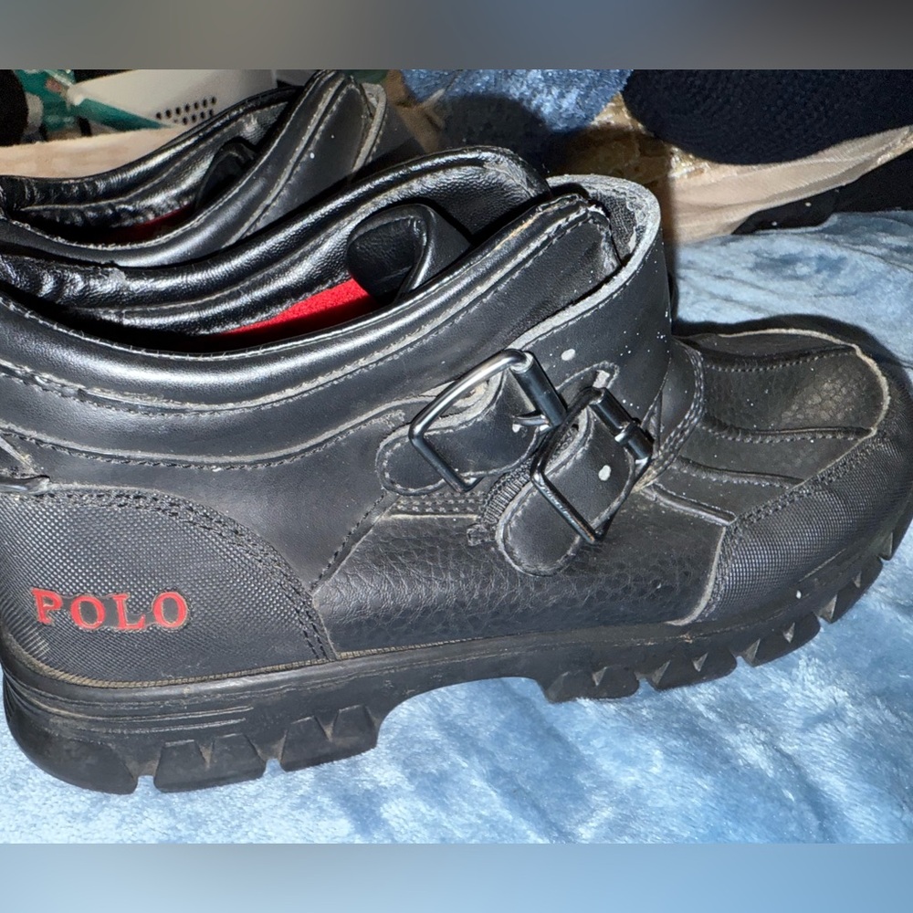 Polo by Ralph Lauren Black Leather Men's Boots